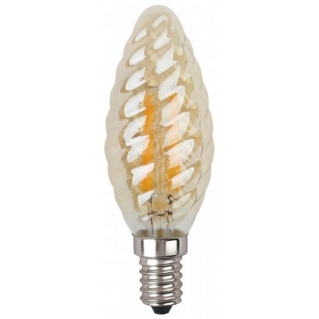 ЭРА Б0027941 Светодиодная лампа свеча витая золотая F-LED BTW-5w-827-E14 gold