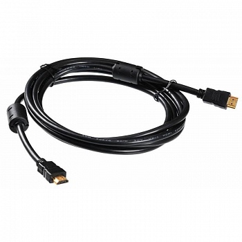 Кабель аудио-видео Buro HDMI 1.4 HDMI (m)/HDMI (m) 3м. феррит.кольца черный (HDMI-19M/19M-3M-MG)  (817220)