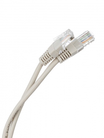 NEOMAX (NM13011-005) Шнур коммут. UTP 0.5 м, cat.5е, 24AWG, серый,LSZH, многожильный