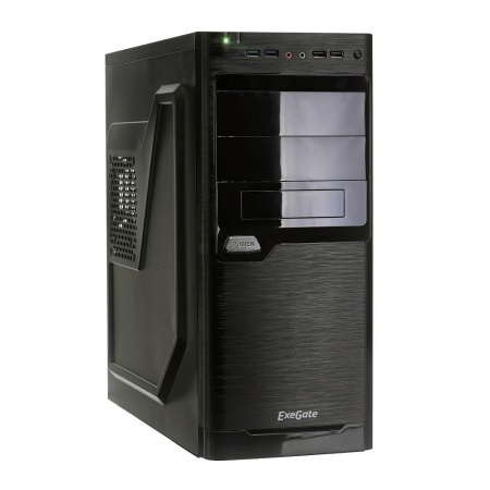 Exegate EX272729RUS Корпус MiditowerXP-330U Black, ATX, <XP500, Black,120mm>, 2*USB+2*USB3.0, Audio