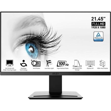 MSI 21.5" MP223  {VA 1920x1080 100Hz 1ms  250cd D-Sub HDMI} [9S6-3PB9CH-014]