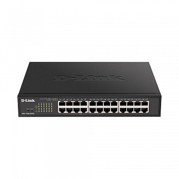 D-Link DGS-1100-24PV2/A3A Настраиваемый L2 коммутатор c 24 портами 10/100/1000Base-T (12 портов РоЕ 802.3af/at, PoE-бюджет 100 Вт)
