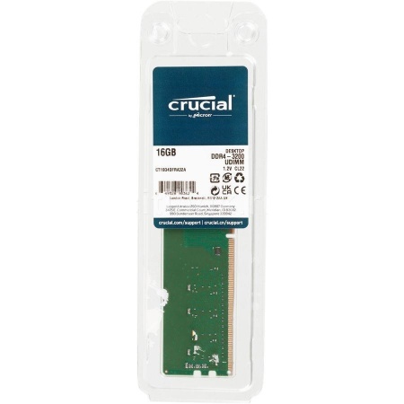 Crucial DDR4 DIMM 16GB CT16G4DFRA32A PC4-25600, 3200MHz