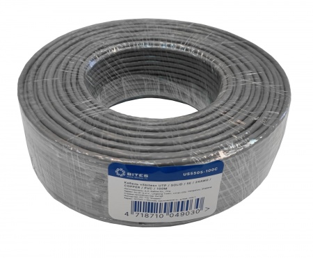 5bites Кабель US5505-100C UTP / SOLID / 5E / 24AWG / COPPER / PVC / 100M