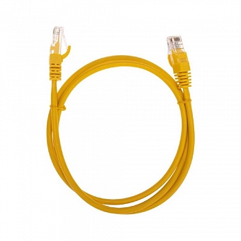 Rexant (02-0105-1) Патч-корд U/UTP, CAT 5e, RJ45-RJ45, 26AWG, LSZH, желтый, 1м