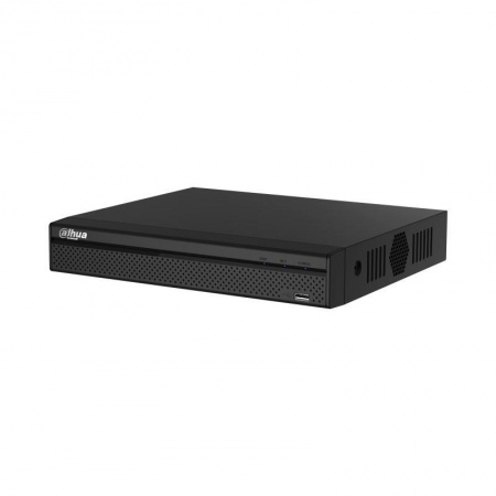 DAHUA DHI-NVR1104HS-P-S3/H 4-канальный IP-видеорегистратор 4K и H.265+, входящий поток до 80Мбит/с, 1 SATA III до 8Тбайт