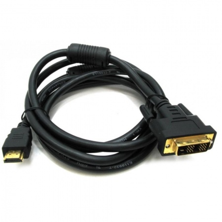 Rexant (17-6306) Шнур  HDMI - DVI-D  gold  5М  с фильтрами
