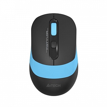 Мышь A4Tech Fstyler FG10S черный/синий оптическая (2000dpi) silent беспроводная USB для ноутбука (4b