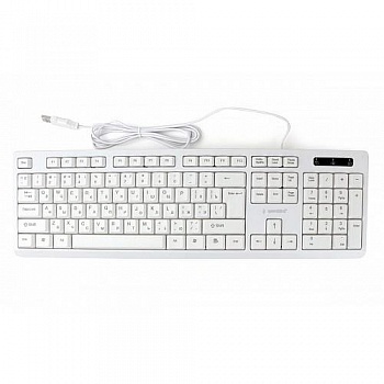 Клавиатура Gembird KB-8355U,{USB,белый, 104 клавиши, кабель 1,5м}