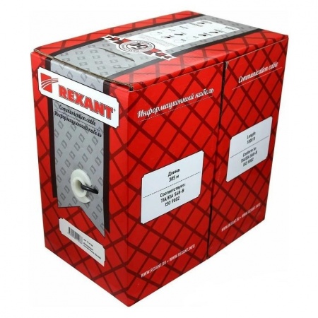 REXANT (01-0043) Кабель UTP CAT5e 4 пары (305м) 0.51 мм
