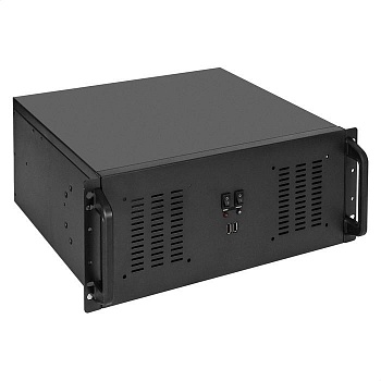 Exegate EX295872RUS Серверный корпус ExeGate Pro 4U350-02 <RM 19", высота 4U, глубина 350, БП 400ADS, 2*USB>