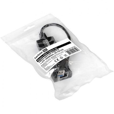 Exegate EX288739RUS Кабель-адаптер ExeGate EXE-730U3-45 (USB3.0 --> UTP 1000Mbps, RLT8153)