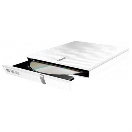 Привод оптический внешний DVD-RW ASUS White Slim Ret. Karim Rashid Collection SDRW-08D2S-U LITE, USB, Белый 90-DQ0436-UA221KZ