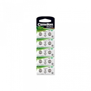 Camelion G 1  BL-10 Mercury Free (AG1-BP10(0%Hg), 364A/LR621/164 батарейка для часов) (10 шт. в уп-ке)