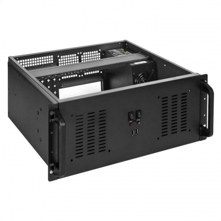 Exegate EX295872RUS Серверный корпус ExeGate Pro 4U350-02 <RM 19", высота 4U, глубина 350, БП 400ADS, 2*USB>
