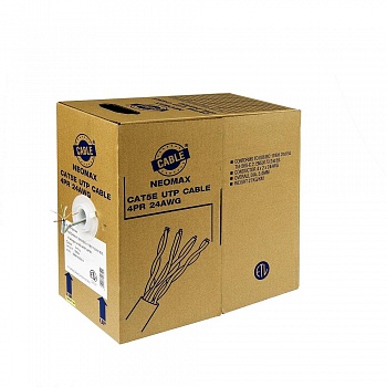 Кабель NEOMAX [NM10001] U/UTP cat.5e 4 пары (305 м) 0.486 мм (24 AWG) Медь PVC jacket