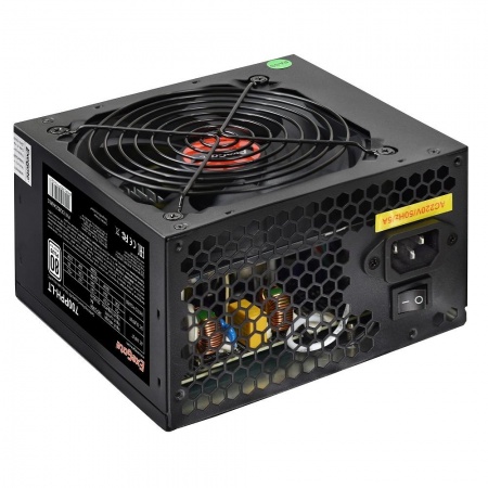 Exegate EX282048RUS-OEM Блок питания 700W Exegate 700PPH-LT-OEM, 80+, ATX, black, APFC, 12cm, 24p, (4+4)p, 5*SATA, 3*IDE