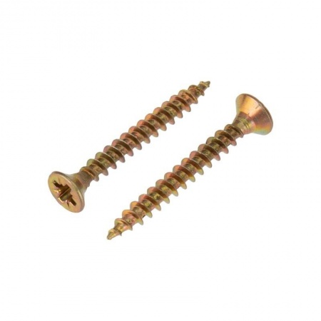 Rexant KR-01-3311-004 Саморез универсальный KRANZ 3.5х30, желтый цинк, короб (200 шт./уп.)