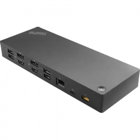 Lenovo [40AF0135CN] ThinkPad Hybrid USB-C With USB-A Dock (1xEthernet,2x DP,2x HDMI,1xUSB-C( Data,5V/3A power),3xUSB3.1G2(10Gbps,1always-on),2xUSB2.0,1x3.5mmStereo/MicCP,Monitors:2,IP135W/OP95W)