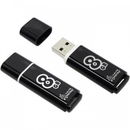 Smartbuy USB Drive 8Gb Glossy series Black SB8GBGS-K