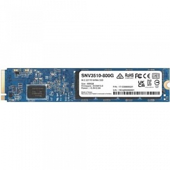 Synology SNV3510-800G SSD SNV3000 Series PCIe 3.0 x4 ,M.2 22110, 800GB, R3000/W1000 Mb/s, IOPS 400K/70K, MTBF 1,8M repl SNV3500-800G'
