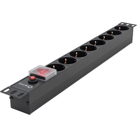 5bites PDU819A-07 Блок розеток  8S / AL / SWITCH / 1U / 19"