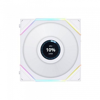 Lian Li G99.12TLLCD1W.R0 Вентилятор UNI FAN TL LCD 120 White /12TLLCD1W/ 120х125х28мм (1.6” LCD дисплей, PWM, ARGB, 200-1900 об/мин, 27dBa)