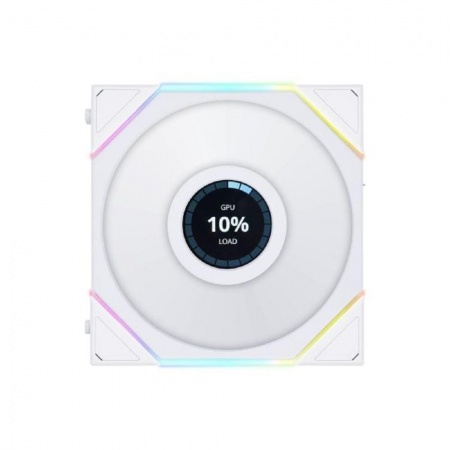 Lian Li G99.12TLLCD1W.R0 Вентилятор UNI FAN TL LCD 120 White /12TLLCD1W/ 120х125х28мм (1.6” LCD дисплей, PWM, ARGB, 200-1900 об/мин, 27dBa)