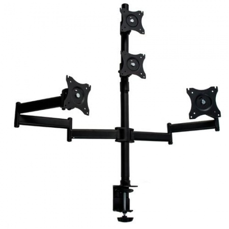 Arm Media LCD-T16 черный 15"-32" макс.40кг настольный поворот и наклон верт.перемещ.