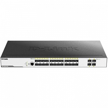 D-Link DGS-3000-28XS/B1A Управляемый коммутатор 2 уровня с 24 портами 1000Base-X SFP и 4 портами 10GBase-X SFP+