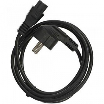 Vcom CE022-CU0.5-3M Кабель питания для ноутбуков 3-pin (угловая Евровилка) <VDE> 3G*0.5mm2 VCOM <CE022-CU0.5-3>, 3m