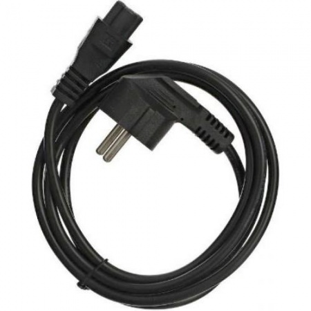 Vcom CE022-CU0.5-3M Кабель питания для ноутбуков 3-pin (угловая Евровилка) <VDE> 3G*0.5mm2 VCOM <CE022-CU0.5-3>, 3m