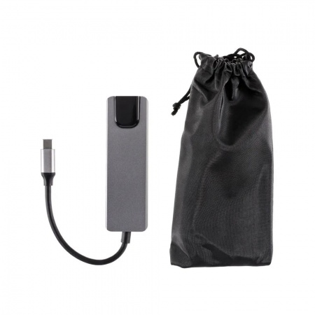 AOpen ACU435M Адаптер USB 3.1 Type-Cm ->HDMI A(m) 4K@30Hz, RJ45, 2XUSB3.0, PD, iOpen <ACU435M>