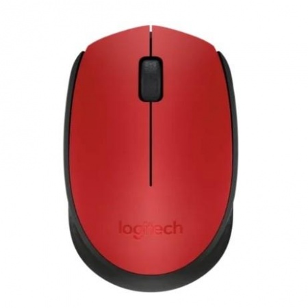 Мышь компьютерная Logitech USB OPTICAL WRL M170 RED 910-004648