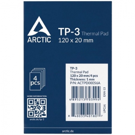 Thermal pad  120x20mm, 1.0mm - 4 Pack TP-3 ACTPD00056A