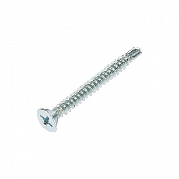 Rexant KR-01-3722-0014 Саморез оконный KRANZ сверло, 3.9х38, белый цинк, короб (500 шт./уп.)