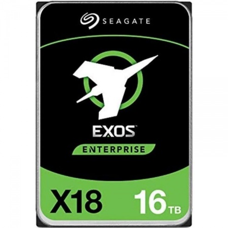 16TB Seagate Exos X18 (ST16000NM000J) {SAS 12Gb/s, 7200 rpm, 256mb buffer, 3.5"}