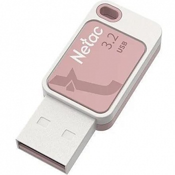 Netac UA31 64Gb <NT03UA31N-064G-20PK>, USB2.0, розовая