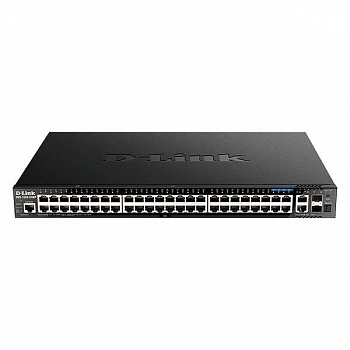 D-Link DGS-1520-52MP/A1A Управляемый L3 PoE-коммутатор, стек, 44x1000Base-T, 4x2.5GBase-T, 2x10GBase-T, 2x10GBase-X SFP+