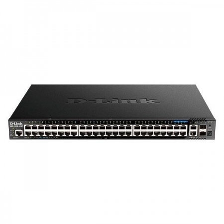 D-Link DGS-1520-52MP/A1A Управляемый L3 PoE-коммутатор, стек, 44x1000Base-T, 4x2.5GBase-T, 2x10GBase-T, 2x10GBase-X SFP+