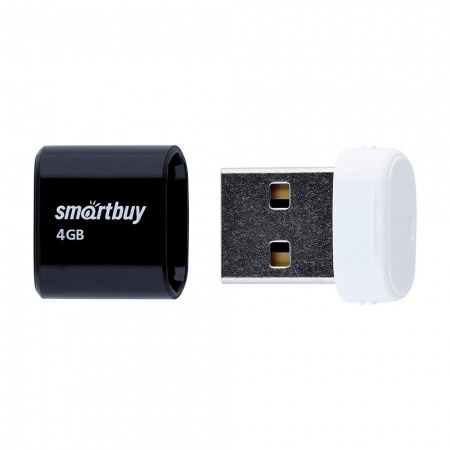 Smartbuy USB Drive 4GB LARA Black (SB4GBLara-K)