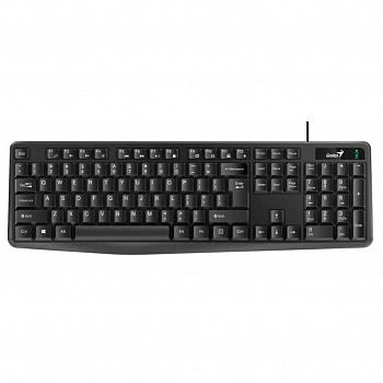 Клавиатура Genius Smart KB-117, {Черный, проводная, USB, 104 клавиши, защита от проливаний, регулировка наклона} [31310016402]