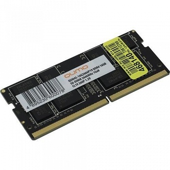 QUMO DDR4 SODIMM 16GB QUM4S-16G2666P19 PC4-21300, 2666MHz