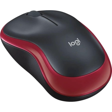 Мышь Logitech Wireless M185 <USB, Red, Retail> 910-002237