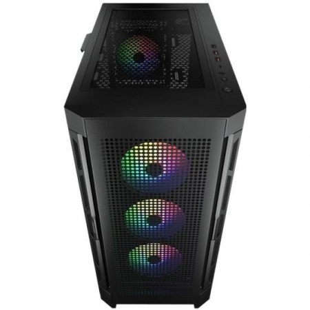Cougar Airface Pro RGB Black 4x120MM ARGB FAN, ARGB FAN HUB, БЕЗ БП, ЧЕРНЫЙ, E-ATX