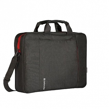 Сумка для ноутбука Defender Geek 15.6" черный, карман (26084)