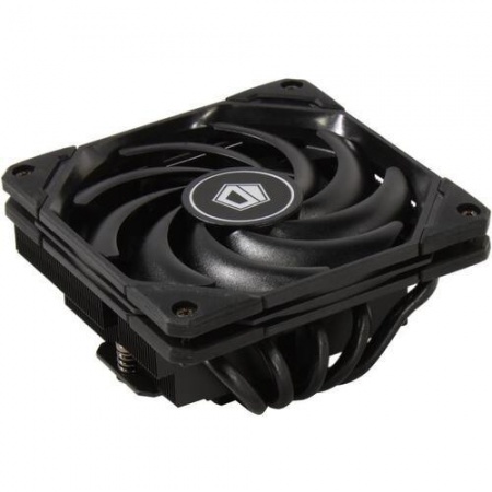 Cooler  ID-COOLING IS-55 BLACK LGA1700/1200/115X/AM5/AM4 низкопрофильный высота 55mm (27шт/кор, TDP 125W, PWM, 5 тепл.трубок + медная база, FAN 120mm, черный