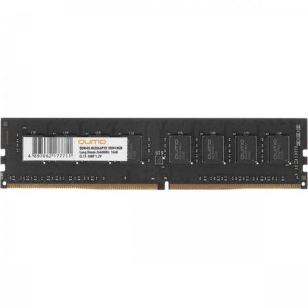 QUMO DDR4 DIMM 8GB QUM4U-8G2666P19 PC4-21300, 2666MHz