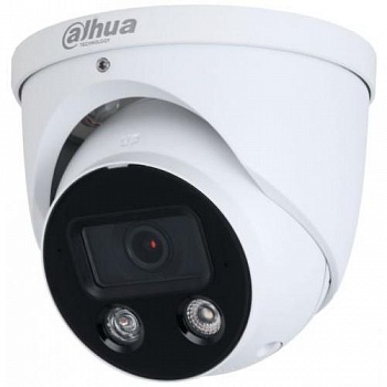DAHUA DH-IPC-HDW3449HP-AS-PV-0280B-S4 Уличная турельная IP-видеокамера Full-color с ИИ и активным сдерживанием 4Мп; 1/2.7” CMOS; объектив 2.8мм, видеоаналитика, ИК 30м, LED 30м, IP67, корпус: металл