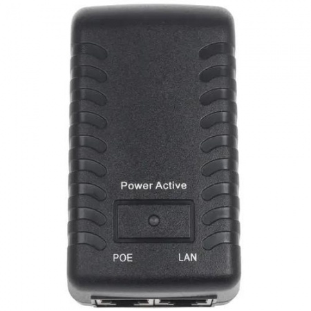 ORIENT SAP-48POE 1A, PoE инжектор питания 48W, AC 100-240V/ DC 48V, 1.0A, вход: RJ45 LAN 10/100, выход: RJ45 PoE тип B (4/5+,7/8-), совместим с оборудованием PoE IEEE 802.3af, (30428)